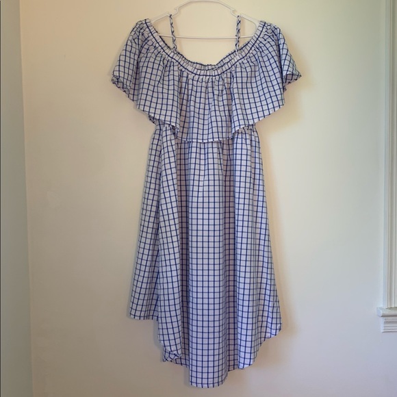 Flying Tomato Off Shoulder Gingham Sun Dress Flaw - Picture 5 of 9